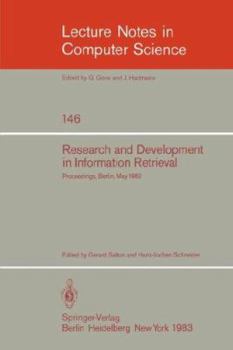 Paperback Research and Development in Information Retrieval: Proceedings, Berlin, May 18-20, 1982 Book