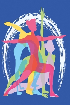 Yoga Diary blue version: Fitness Dot Grid 6x9 Dotted Bullet Journal and Notebook 120 Pages