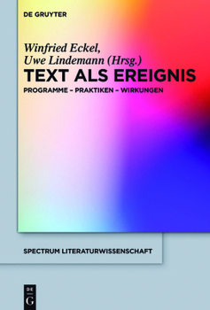 Hardcover Text als Ereignis [German] Book