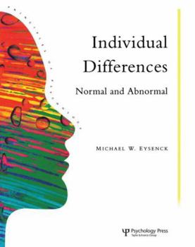 Paperback Individual Differences: Normal and Abnormal Book