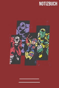 Paperback Notizbuch Superhelden: A5 Notebook - 111 Seiten - Extra Kalender 2020 - Einzigartig - Dotgrid - Dotted - Punktraster - Geschenk - Geschenkide [German] Book