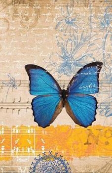 Vintage Butterfly Blank Journal Notebook, Narrow Ruled : 100 Sheets / 200 Pages, 5. 5 X 8. 5