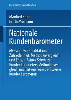 Paperback Nationale Kundenbarometer: Messung Von Qualität Und Zufriedenheit [German] Book