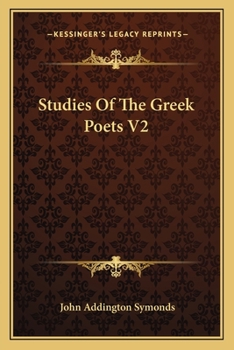 Paperback Studies Of The Greek Poets V2 Book
