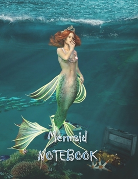 Paperback Mermaid NOTEBOOK: Notebooks and Journals 110 pages (8.5"x11") Book