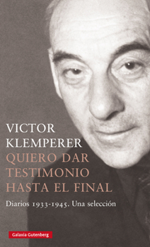 Hardcover Quiero Dar Testimonio Hasta El Final [Spanish] Book