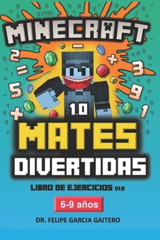 Paperback Matemáticas Divertidas con Minecraft. Libro de ejercicios. De 6 a 9 años. Primaria. [Spanish] Book