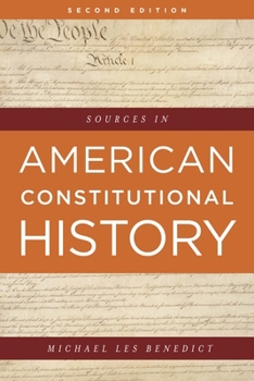 Paperback Sources in American Constitutional History Book