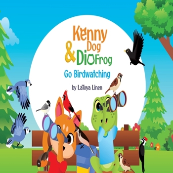 Paperback Kenny dog and Dio frog go birdwatching Book