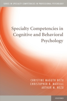 Paperback Specialty Competencies in Cognitive and Behavioral Psychology Book