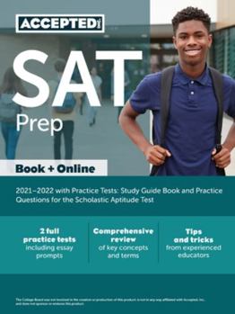 Paperback SAT Prep 2021-2022 with Practice Tests: Study Guide Book and Practice Questions for the Scholastic Aptitude Test Book