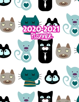 2020-2021 Planner: Two Year Calendar Organizer and Goal Journal | January 2020 - December 2021 Daily, Weekly and Monthly Planner Book with Back Sticker Expression Wall for 2 Years | Design Code 919895