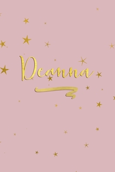 Deanna: Personalized Journal to Write In | Rose Gold Line Journal
