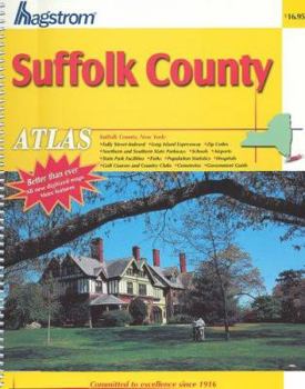 Paperback Hagstrom Suffolk County Atlas Book