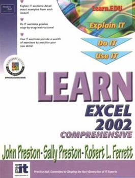 Paperback Learn Excel 2002 Comprehensive Book