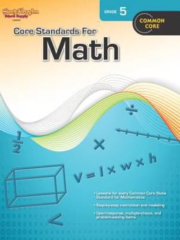Paperback Core Standards for Math Reproducible Grade 5 Book