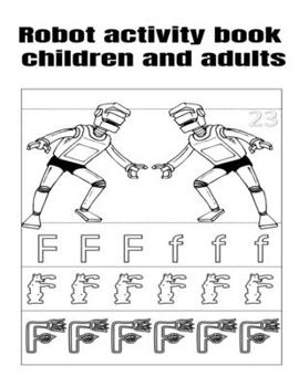 Paperback Robot activity book children and adults Book