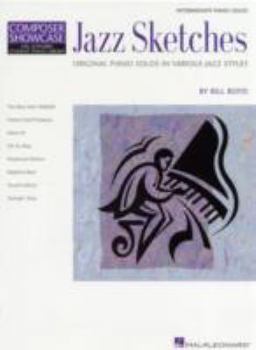 Paperback Jazz Sketches: Intermediate Piano Solos in Various Jazz Styles Hlspl Composer Showcase Book