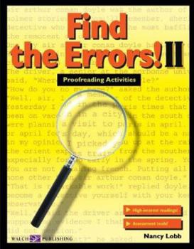 Paperback Find the Errors! II: Proofreading Activities Book