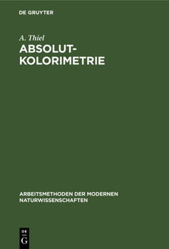 Hardcover Absolutkolorimetrie [German] Book