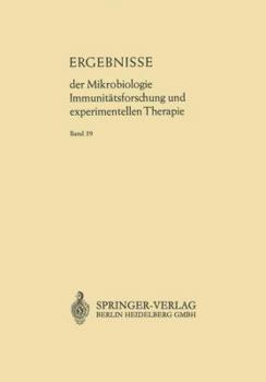 Paperback Ergebnisse Der Mikrobiologie Immunitätsforschung Und Experimentellen Therapie: Fortsetzung Der Ergebnisse Der Hygiene Bakteriologie - Immunitätsforsch [German] Book