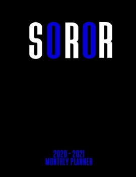 Paperback Soror 2020 - 2021 Monthly Planner: January 2020 - December 2021 - Dated With Year At A Glance (Zeta Phi Beta) Book