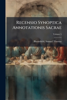 Paperback Recensio Synoptica Annotationis Sacrae Book