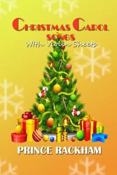 Paperback Christmas Carol Songs with Violin Sheets: Revised Edition Book