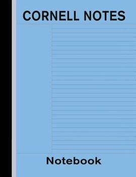 Paperback Cornell Notes Notebook: Note Taking Paper - Blue Book