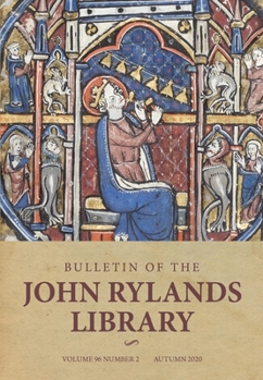 Paperback Bulletin of the John Rylands Library 96/2 Book