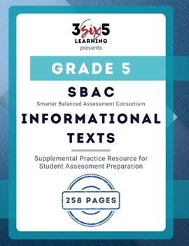 Paperback Grade 5: SBAC Practice Resource - Informational Passages Book