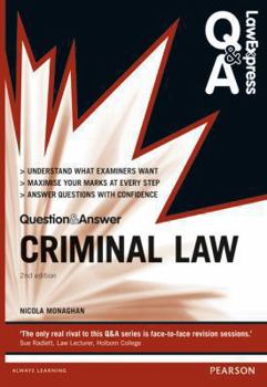 Paperback Law Express Question and Answer: Criminal Law (Q&A Revision Guide) (Law Express Questions & Answers) Book