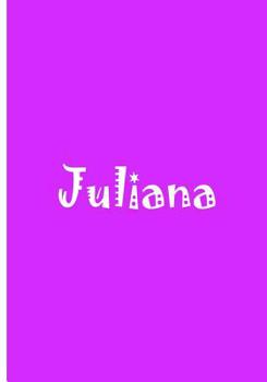 Paperback Juliana - Personalized Notebook Book