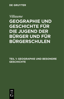 Hardcover Geographie Und Besondre Geschichte: Mit Landcharten [German] Book