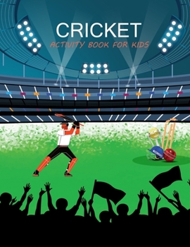 Paperback Cricket Activity Book For Kids: Cricket Adult Coloring Book