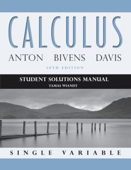Paperback Calculus Student Solutions Manual: Single Variable Book