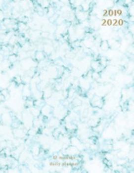 Paperback 2019 2020 - 12 months daily planner: Academic Hourly Organizer In 15 Minute Interval - Appointment Calendar With Address Book- Blue Marble - Sep 2019 Book