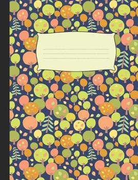 Paperback Magical Autumn Forest: College Ruled Composition Book