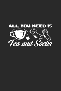 Paperback All you need is tea and socks: 6x9 Winter - blank with numbers paper - notebook - notes Book