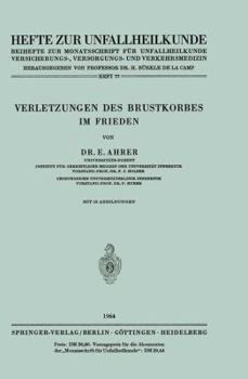 Paperback Verletzungen Des Brustkorbes Im Frieden [German] Book