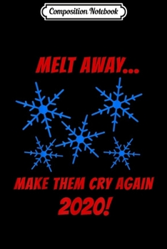 Composition Notebook: Melt Away Snowflakes Make Them Cry Again 2020  Journal/Notebook Blank Lined Ruled 6x9 100 Pages