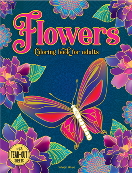 Paperback Flowers Coloring Book for Adults Book