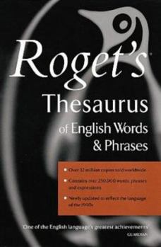 Paperback Rogets Thesaurus of English Words and Phrases (Tpb) Book