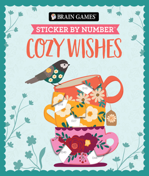 Paperback Brain Games - Sticker by Number: Cozy Wishes (27 Images to Sticker) Book
