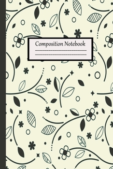 Paperback Composition Notebook: Beige Background 120 Pages Lined Journal - 6x9 Inches College Ruled - School Subject Book Notes: Unique Design, journa Book