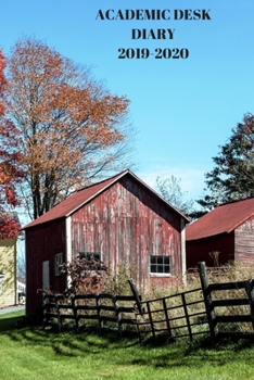 Paperback Academic Diary Week To View A5 Organiser Planner: Starts 1 August 2019 Until 31 July 2020. Farm Diary, Paperback With Soft Water Repelling Matte Front Book