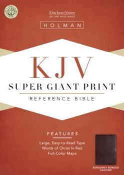 Bonded Leather Super Giant Print Reference Bible-KJV [Large Print] Book