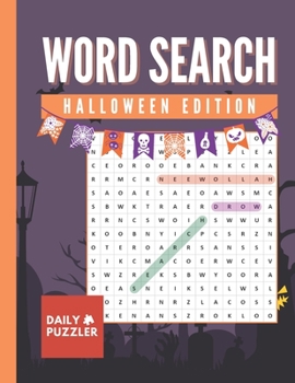 Paperback Halloween Word Search: Large Print Word Search Book With 30 Fun Activities For Adults And Kids Book
