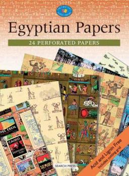 Paperback Egyptian Papers: 24 Perforated Papers Book