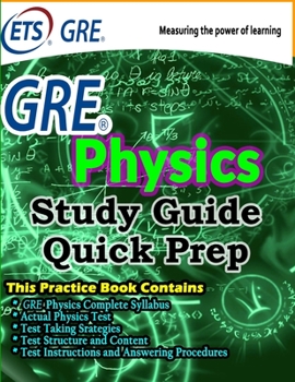 Paperback GRE Physics Study Guide: GRE Quick Prep Book